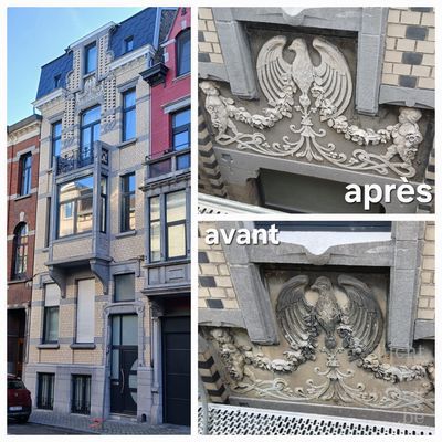 Gevelrenovatie Rue du Vieux Mayeur, Luik